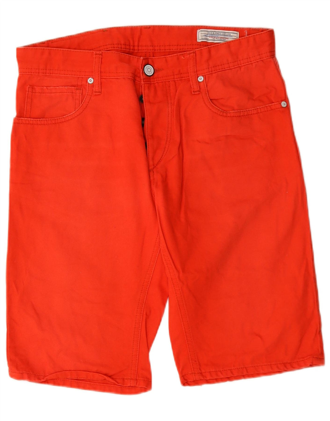 Jack & Jones Herren Jeansshorts W32 Mittelrot