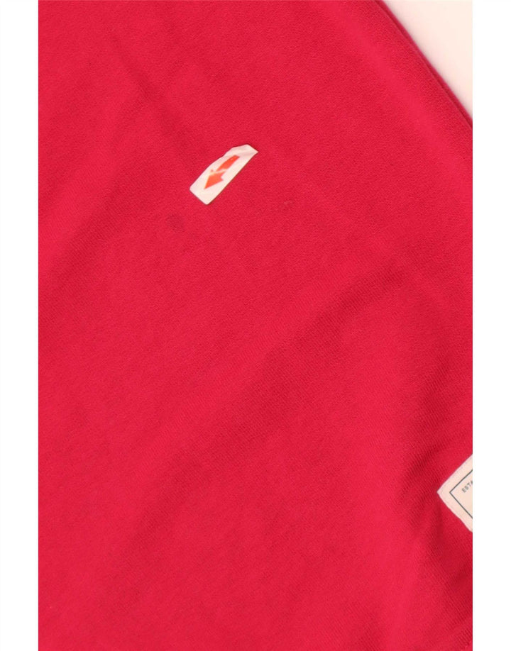 Tommy Hilfiger Herren-Sweatshirt mit Grafik, Größe S, rosa Baumwolle