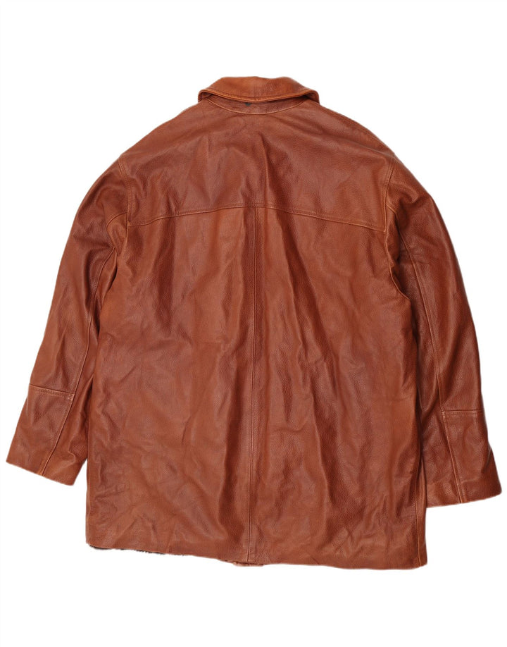 Pirbos Herren Lederjacke IT 58 4XL Braun