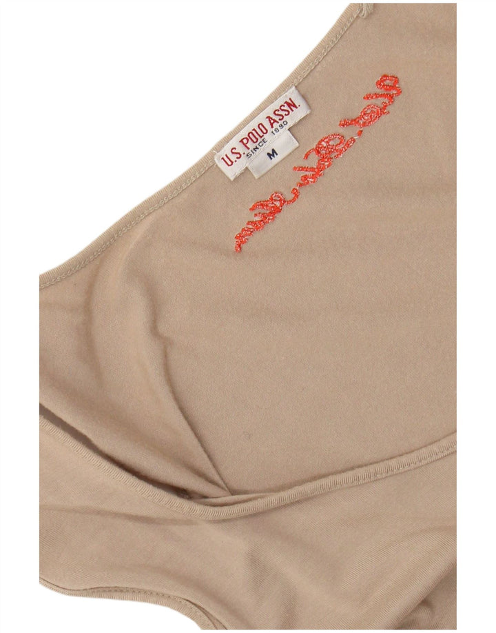 U.S. Polo Assn. Basic-Kleid für Damen, UK 12, Mittelbeige, Farbblock
