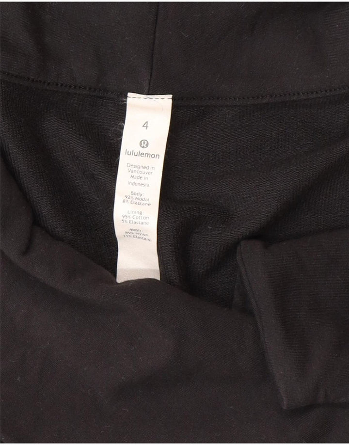 Lululemon Damen-Trainingsanzug-Top-Jacke, US 4, Small, Schwarz, Modal