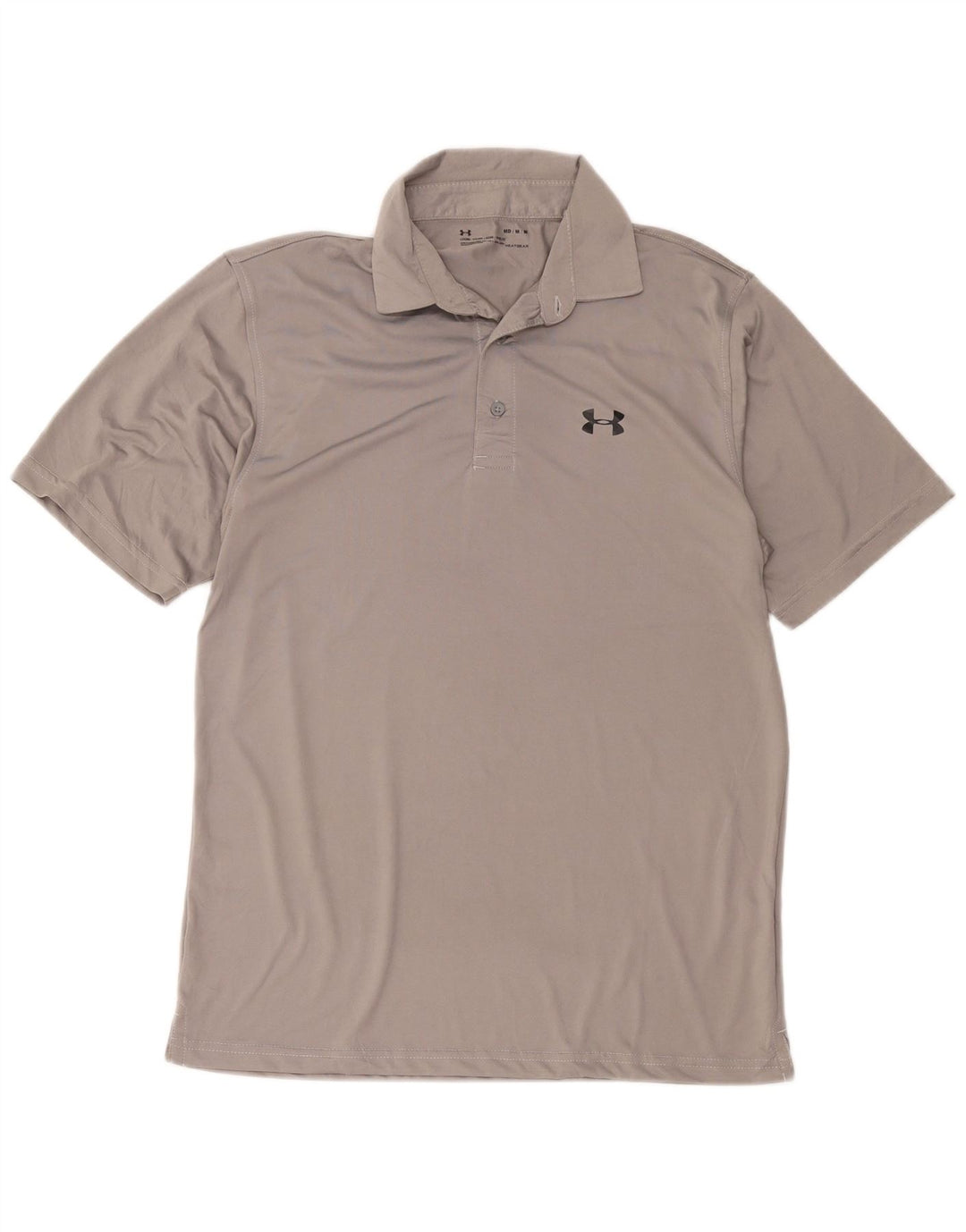 Under Armour Herren Heat Gear Poloshirt Mittelgraues Polyester