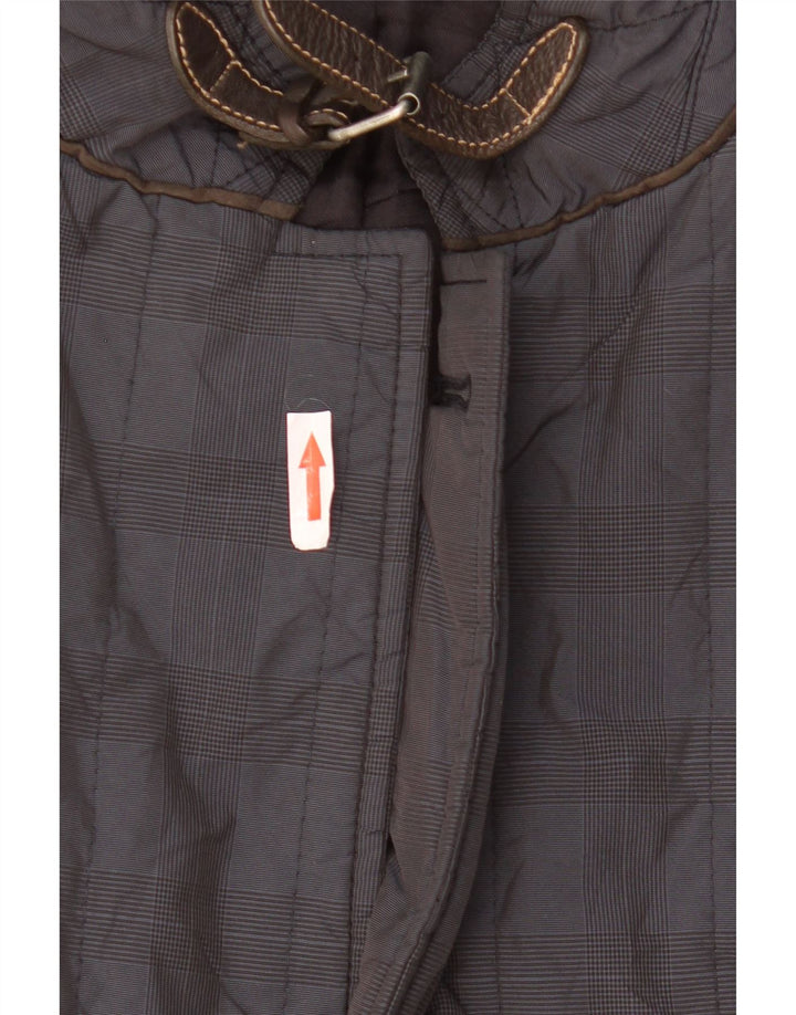 Massimo Dutti Herren-Utility-Jacke UK 40 Large Marineblau kariertes Acetat