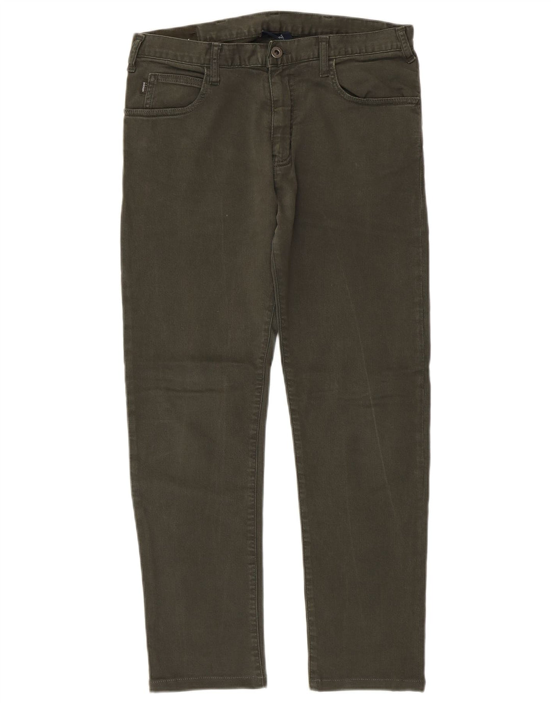Armani Herren Slim Jeans W33 L28 Grüne Baumwolle