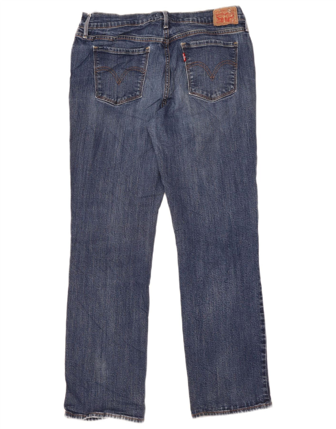 Levi's Damen 505 Straight Jeans W31 L29 Blaue Baumwolle