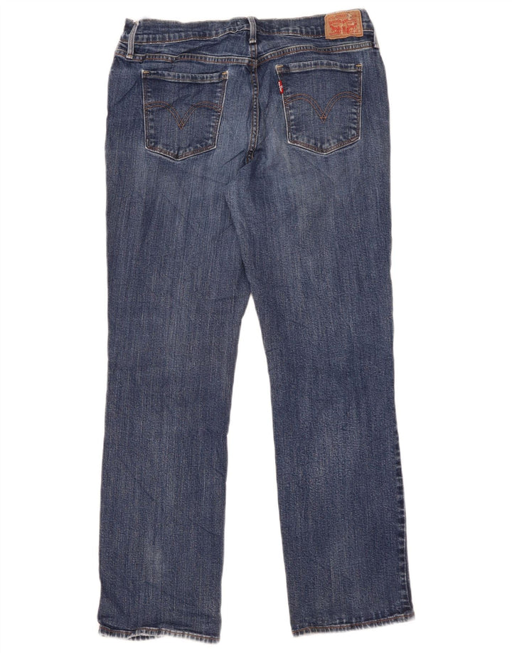 Levi's Damen 505 Straight Jeans W31 L29 Blaue Baumwolle