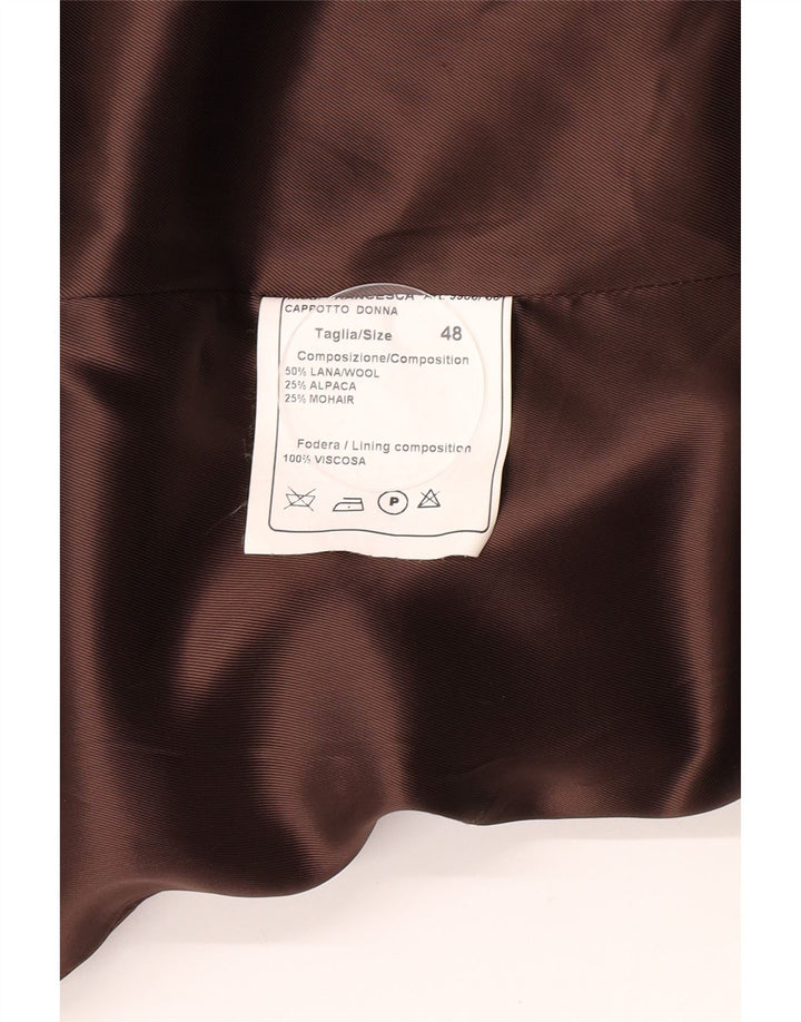 Vintage Damen Mantel IT 48 XL Braune Wolle