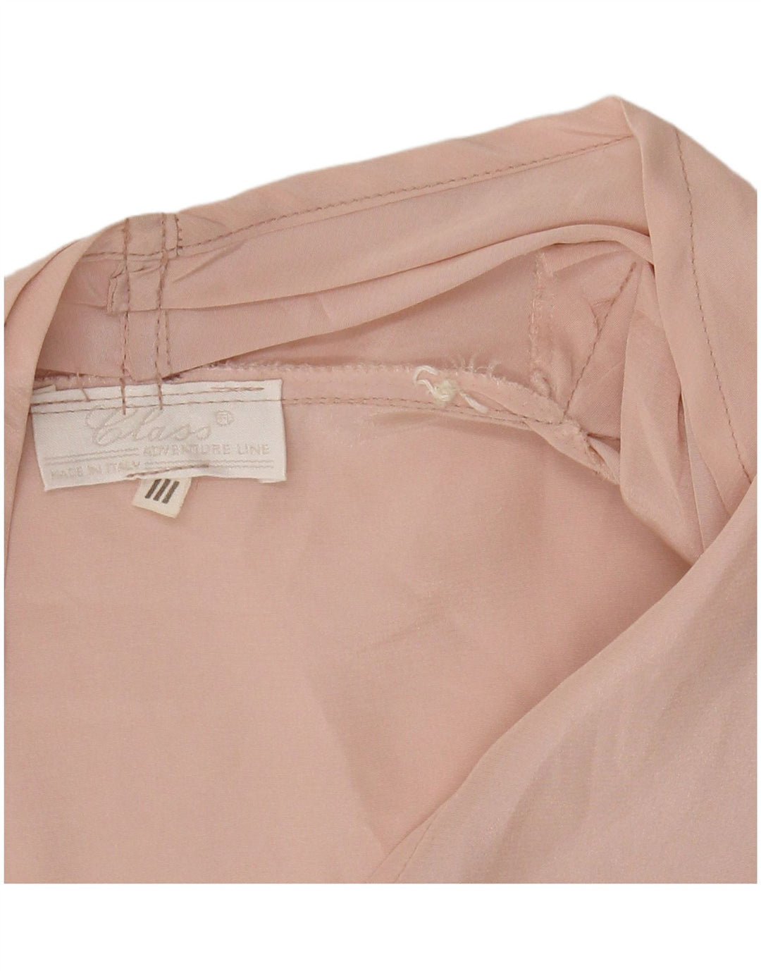 CLASS Womens Long Sleeve Wrap Crop Top UK 16 Large Pink Viscose