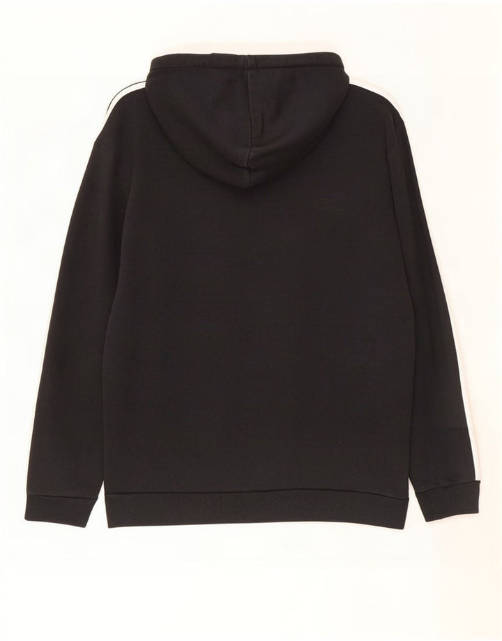 Adidas Herren Kapuzenpullover, groß, aus schwarzer Baumwolle