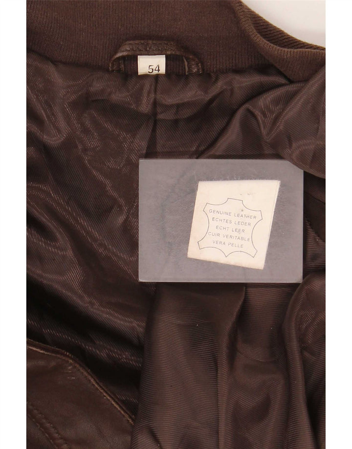 Vintage Herren Lederjacke UK 40 Large Braun