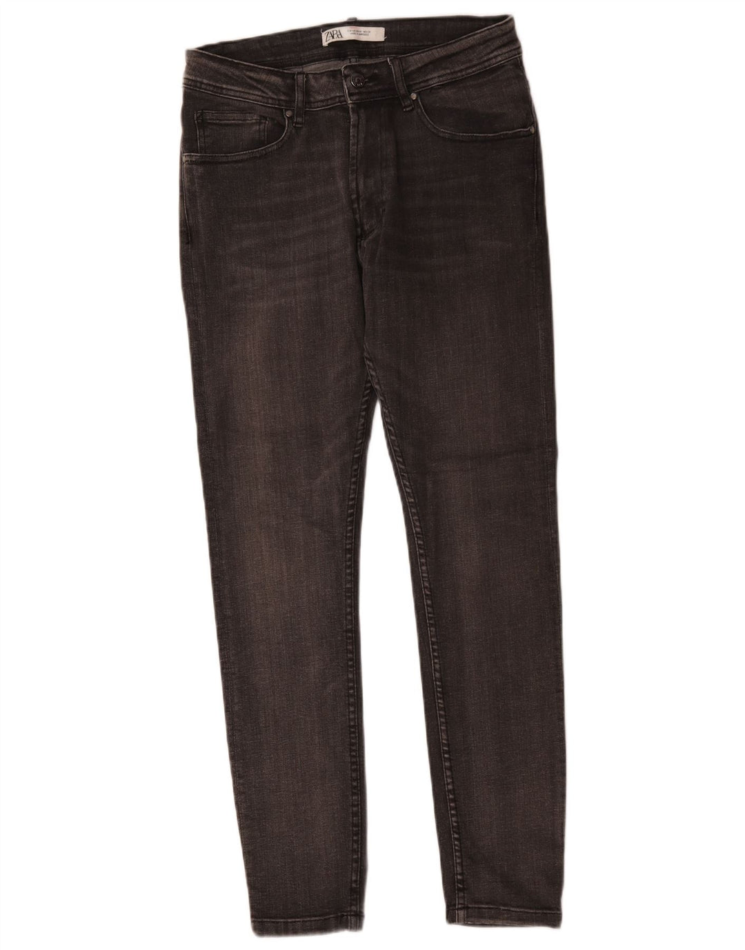 Zara Herren Slim Jeans EU 40 Medium W31 L28 Graue Baumwolle
