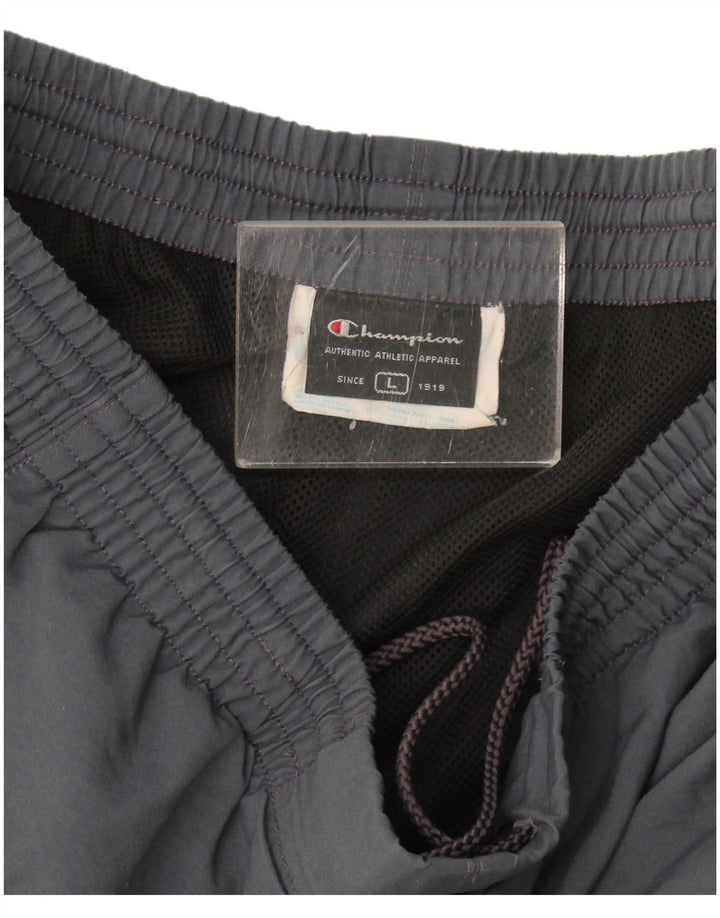 Champion Herren-Trainingshose, Jogginghose, groß, grau, Polyester