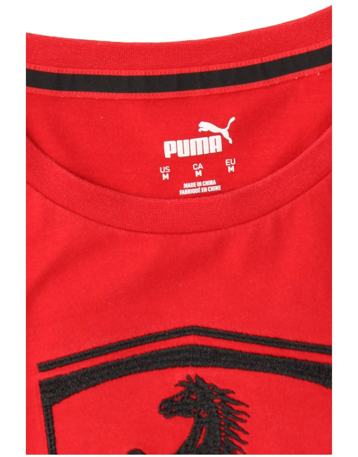 Puma Herren Ferrari Graphic T-Shirt Top Mittelrot