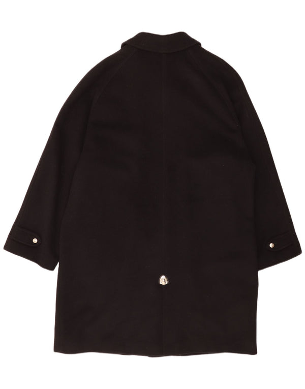 Piero Guidi Herrenmantel UK 44 2XL Schwarze Wolle