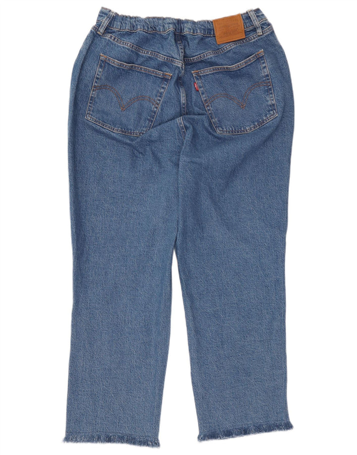 Levi's Damen-Cropped-Jeans W34 L26 Blau