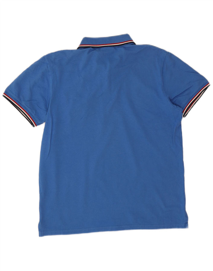 Gant Herren-Poloshirt aus mittelblauer Baumwolle