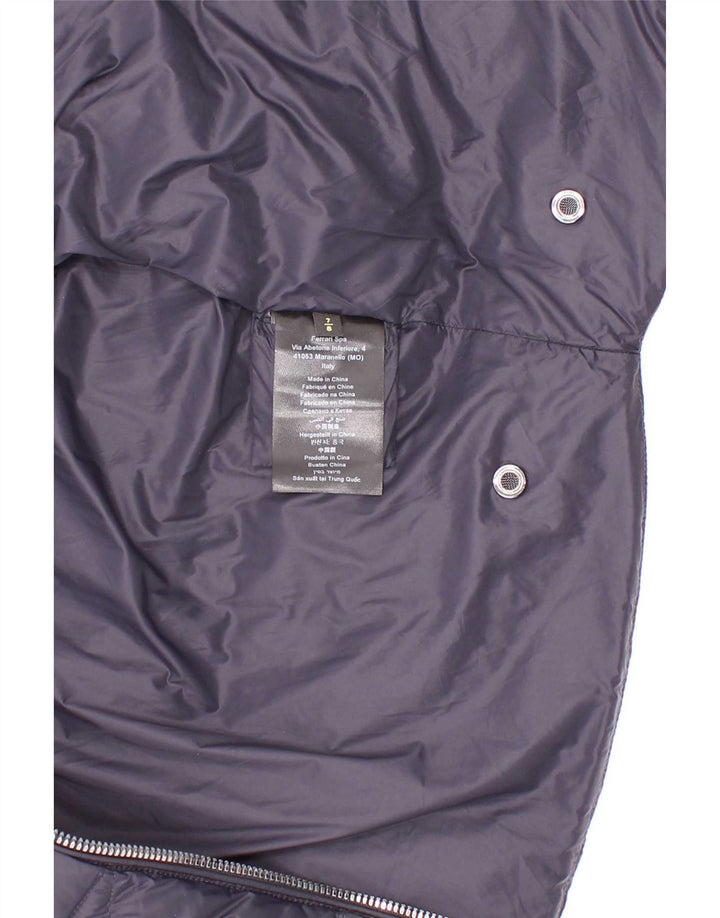 Ferrari Wattierte Jungenjacke mit Kapuze, 7–8 Jahre, marineblaues Polyamid
