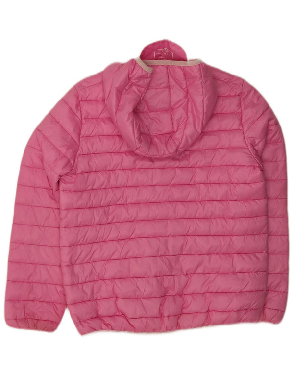 Champion Mädchen-Kapuzenjacke, gepolstert, 11–12 Jahre, groß, rosa, Polyester