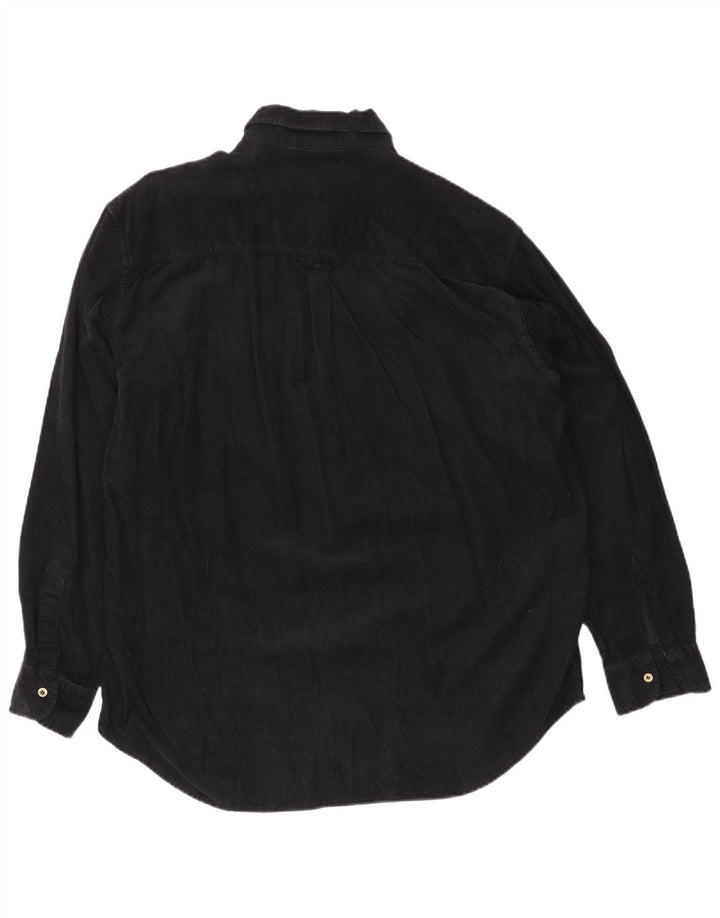 Carrera Herren-Cordhemd XL aus marineblauer Baumwolle