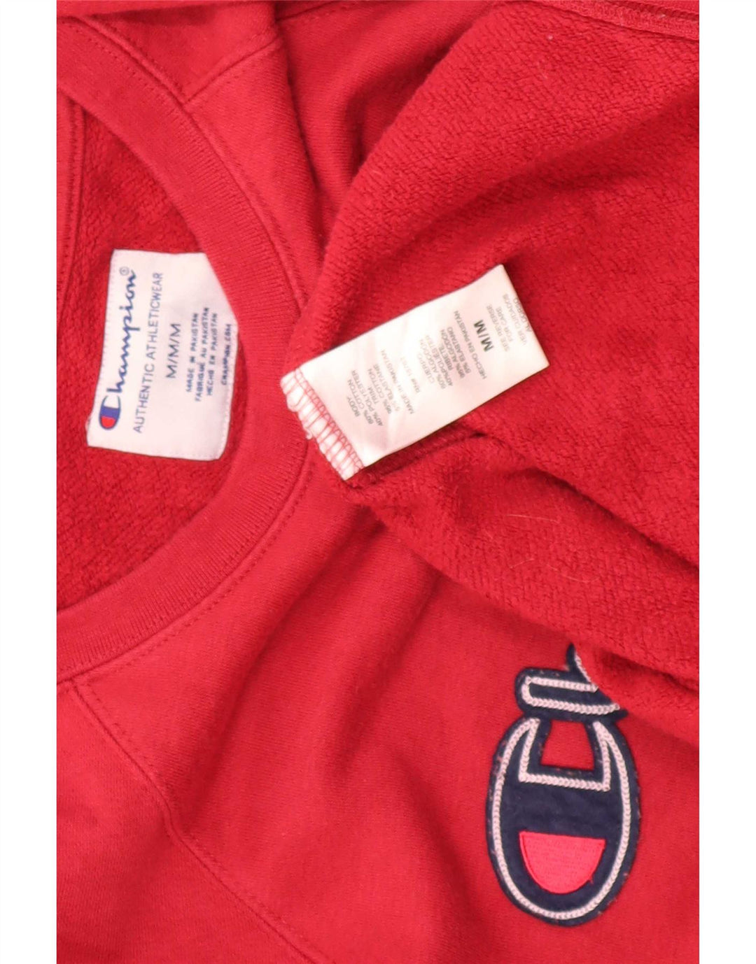 Champion Herren-Sweatshirt mit grafischer regulärer Passform, mittelrote Baumwolle