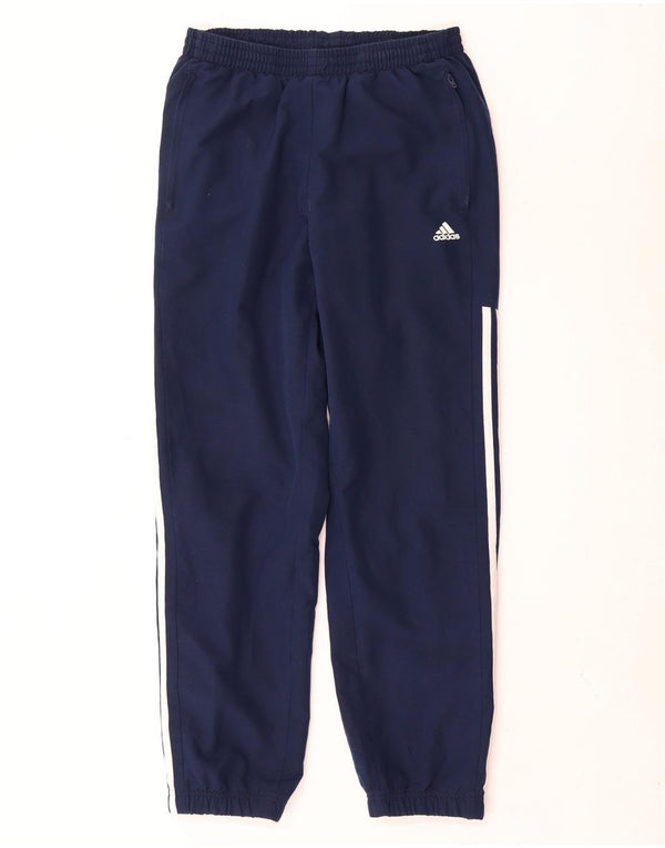 Adidas Damen Trainingshose Jogger UK 14 Medium Marineblau Polyester
