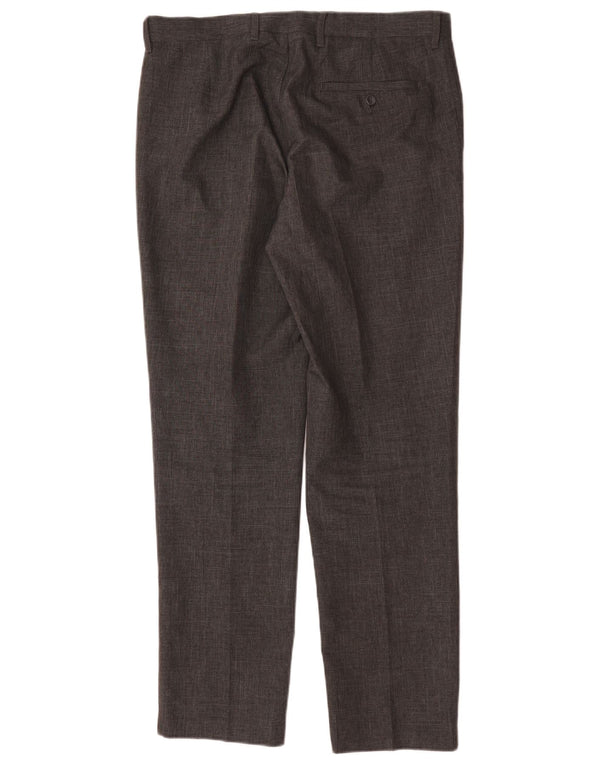 Marks & Spencer Slim-Anzughose für Herren, W34, L31, grau, Polyester