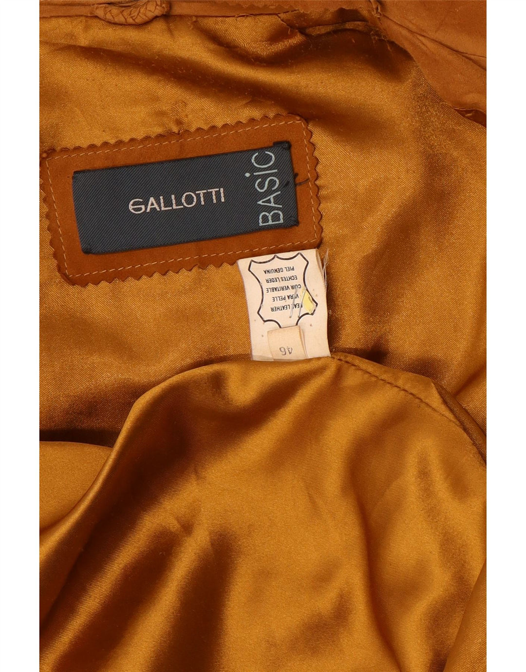 Gallotti Damen Wildledermantel EU 46 XL Beige Leder