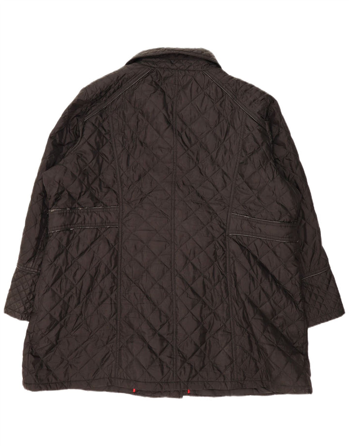 Marks & Spencer Damen Steppjacke UK 26 XL Schwarz Polyester