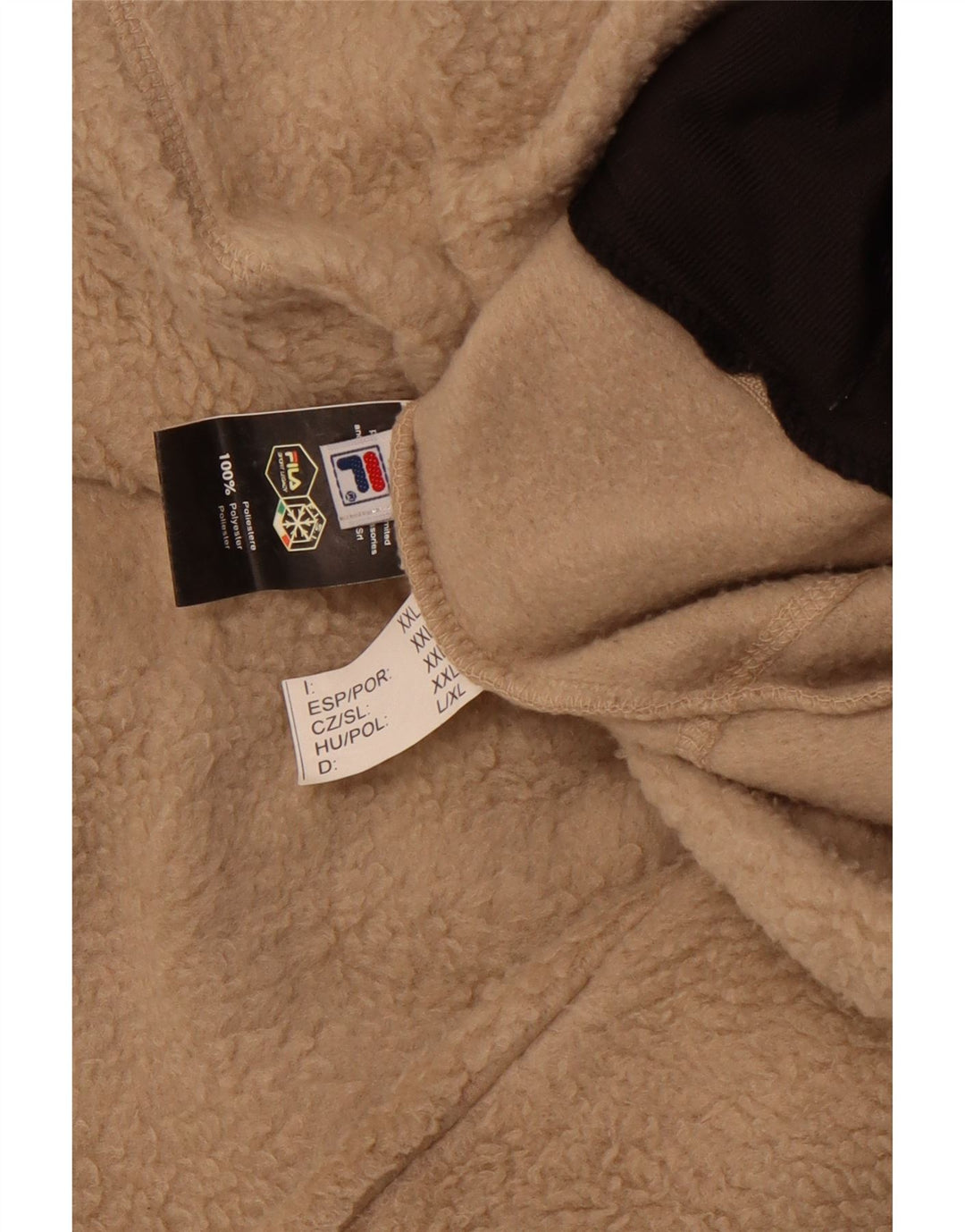 FILA Herren Fleecejacke UK 44 2XL Braunes Polyester