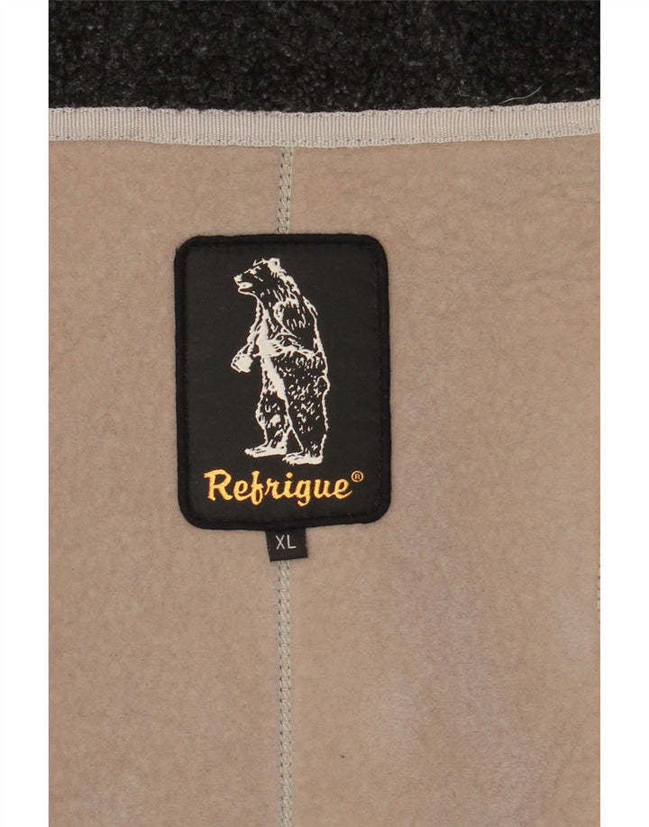 Refrigue Herren-Kapuzenpullover mit Reißverschluss, XL, Grün