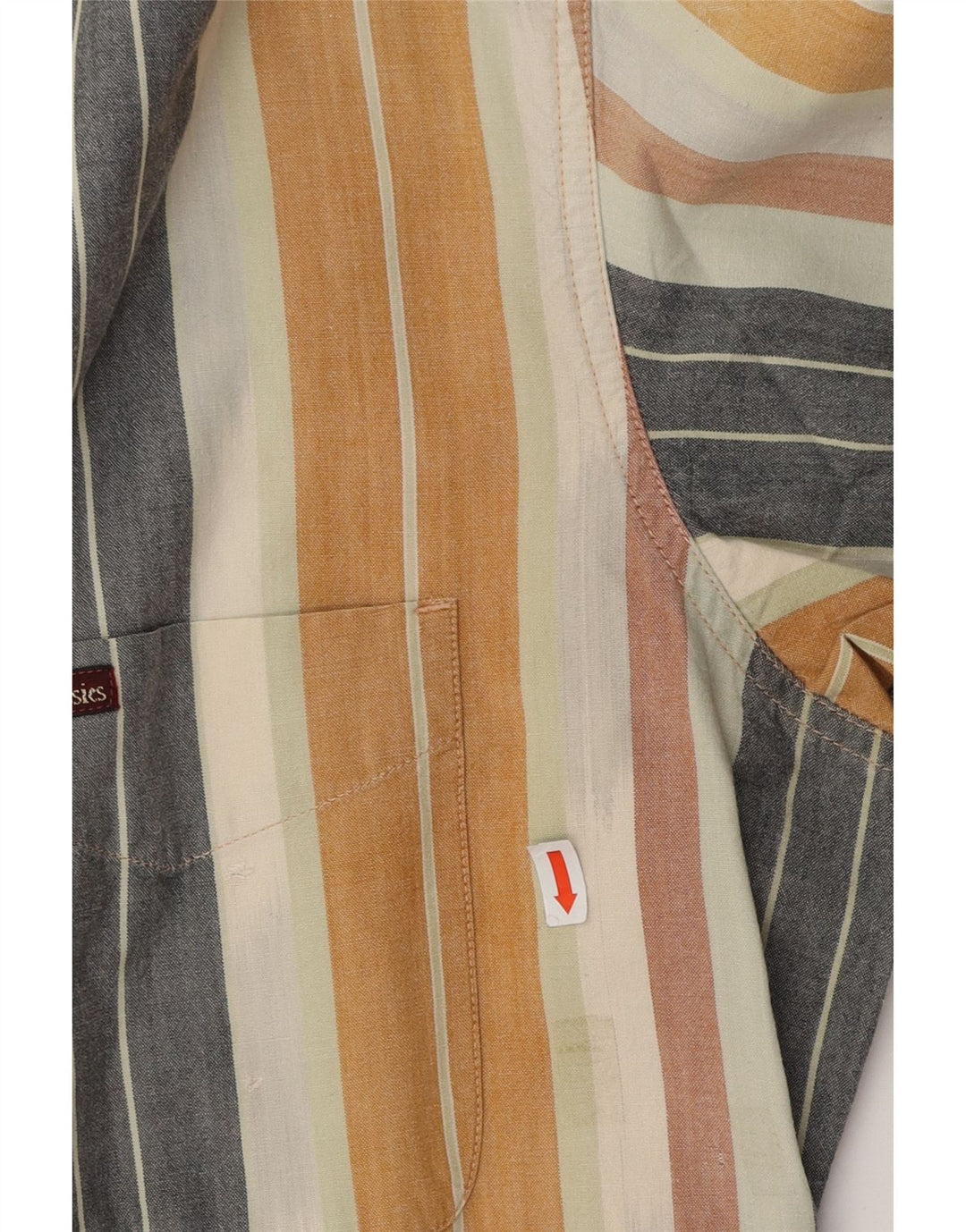 MARLBORO CLASSICS Herren Kurzarmhemd XL Mehrfarbig gestreift aus Baumwolle
