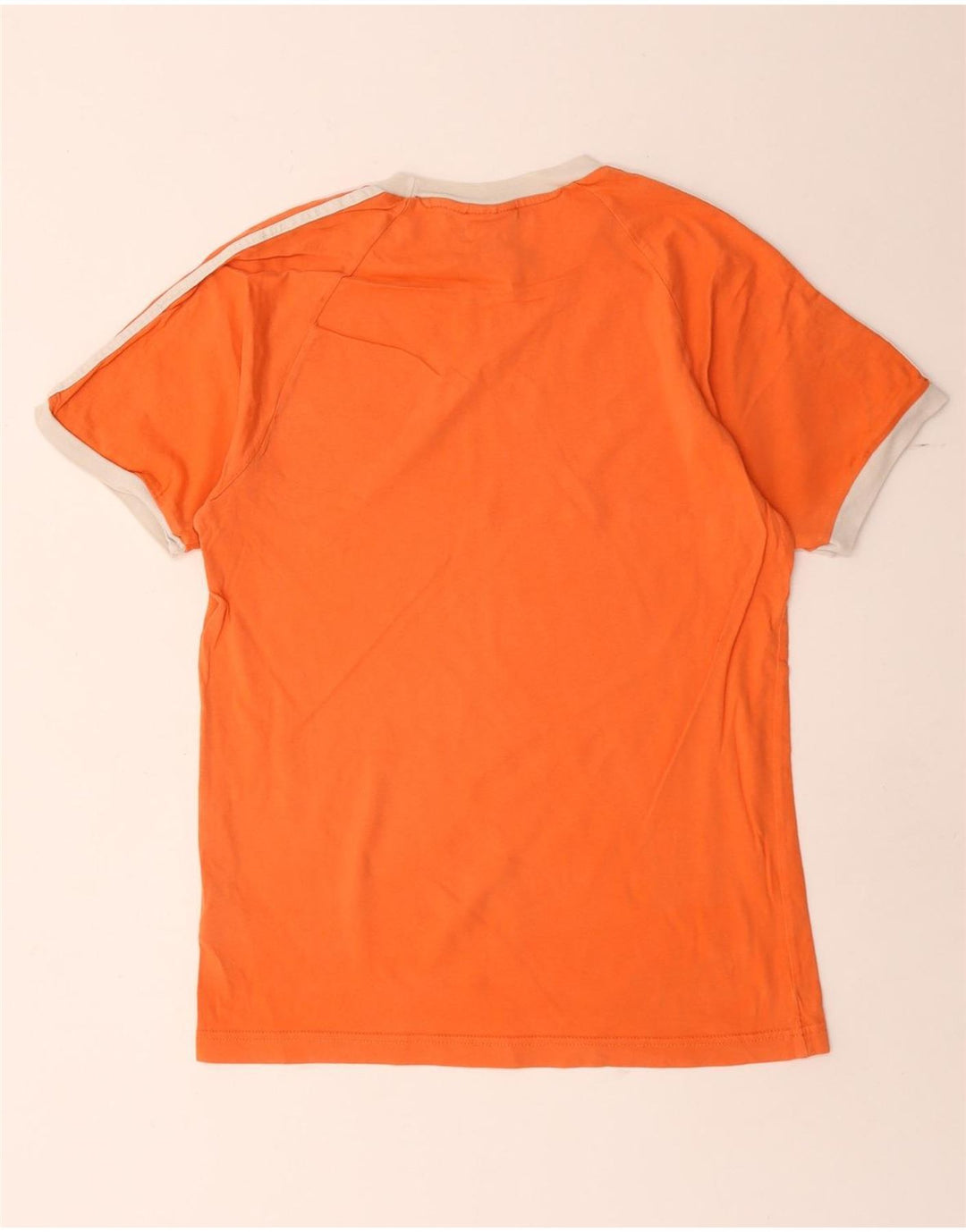 Adidas Herren T-Shirt Top Small Orange Baumwolle