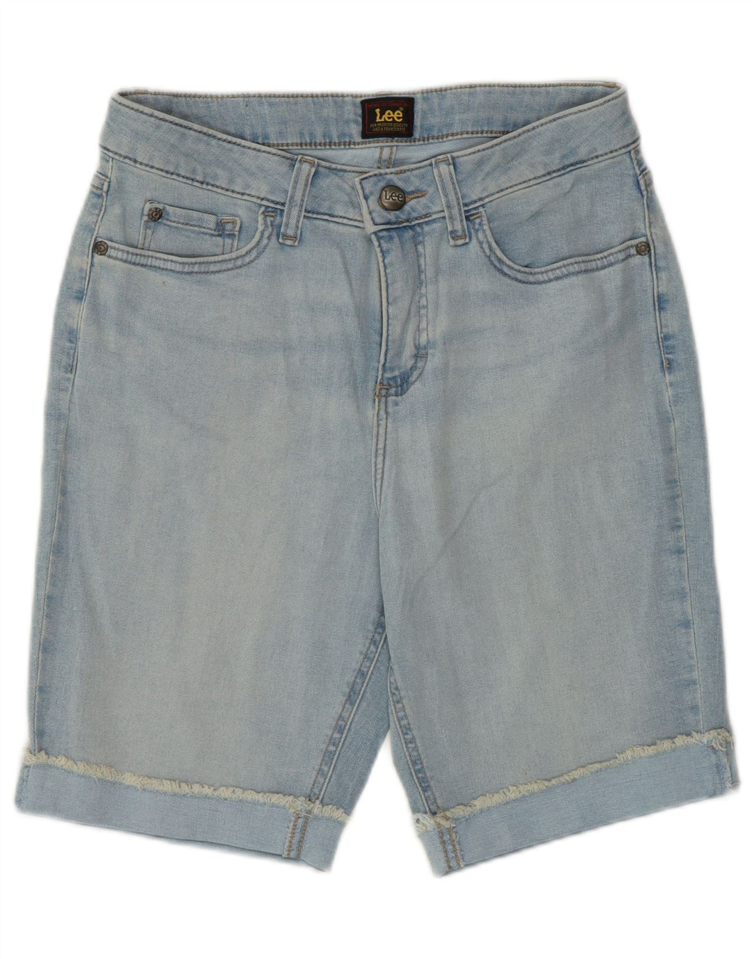 Lee Damen Jeansshorts US 6 Medium W28 Blaue Baumwolle