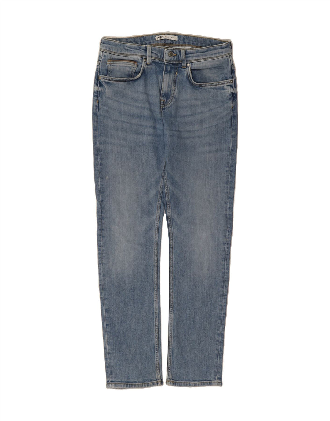 ZARA Mens Straight Jeans EU 41 Medium W31 L31 Blue Cotton Vintage Zara and Second-Hand Zara from Messina Hembry 
