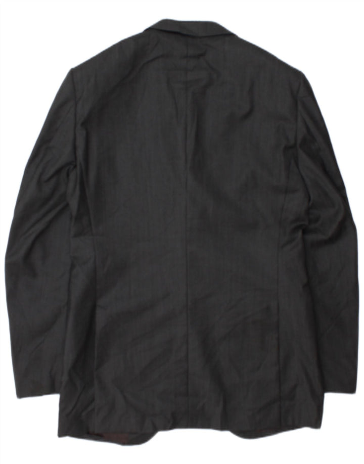Zignone Herren-Blazer mit 2 Knöpfen, UK 38, Mittelgrau