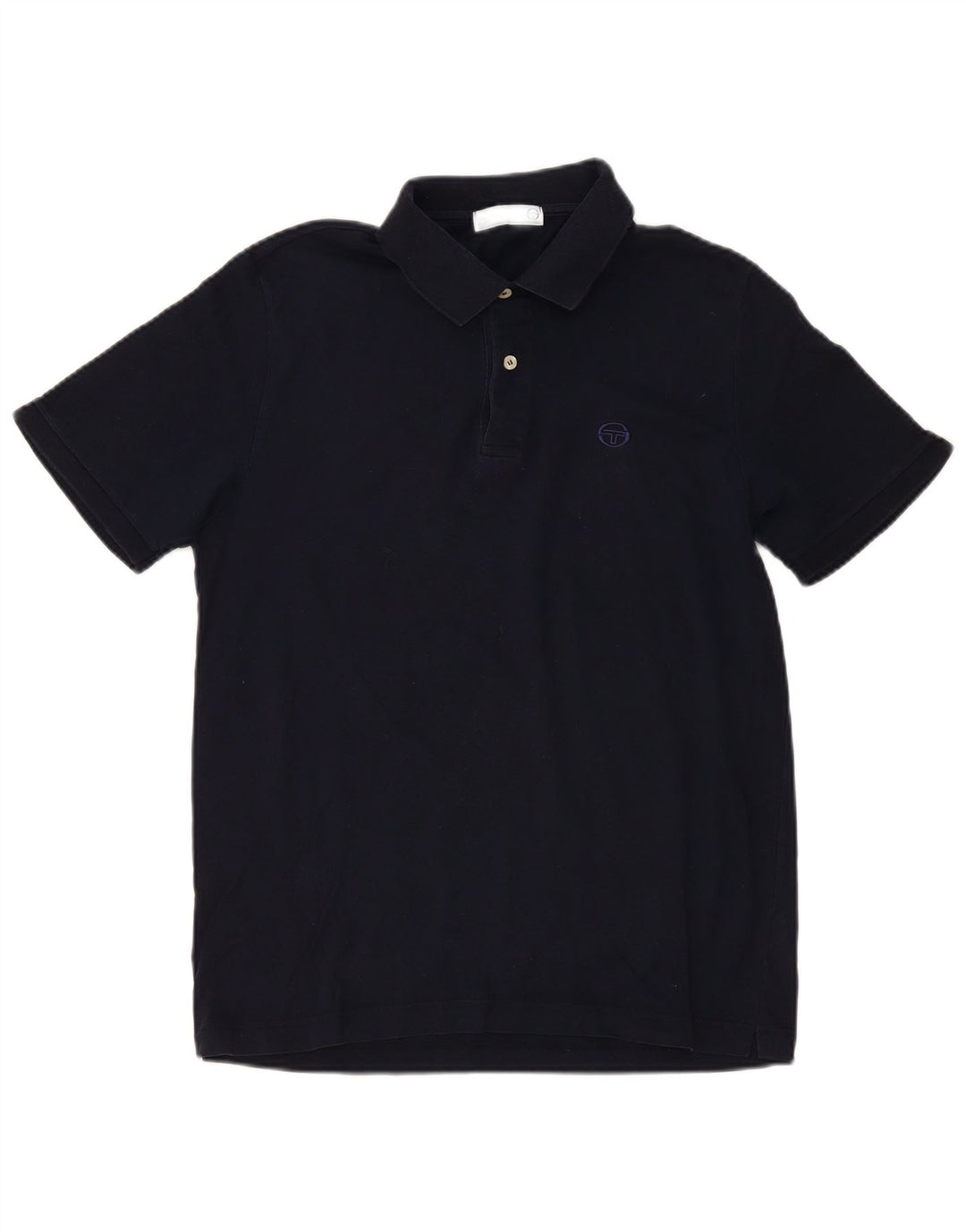 Sergio Tacchini Herren Poloshirt IT 50 Medium Marineblau Baumwolle