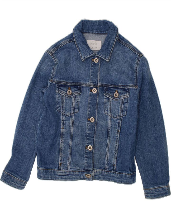 ZARA Boys Denim Jacket 9-10 Years Blue Vintage Zara and Second-Hand Zara from Messina Hembry 