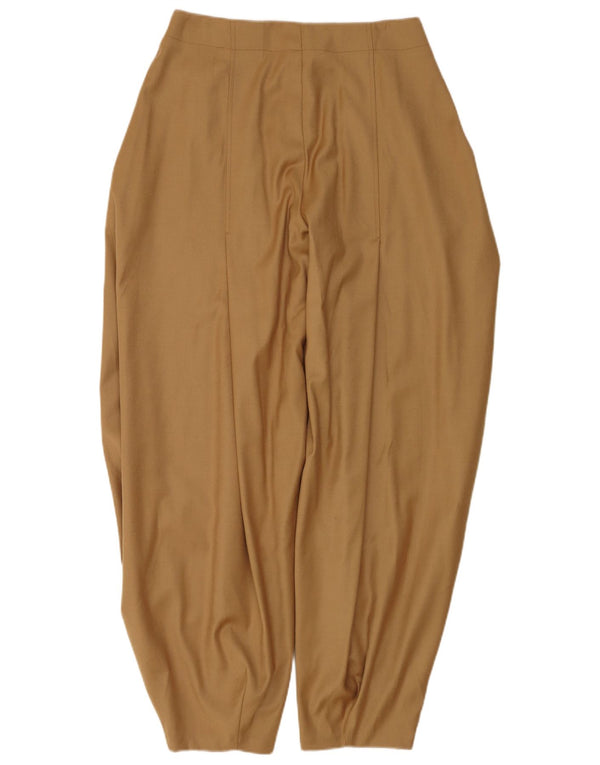 Vintage Damen Haremshose mit hoher Taille IT 46 Groß W30 L32 Beige