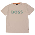 Hugo Boss Herren-T-Shirt mit Grafik, XL, weiße Baumwolle
