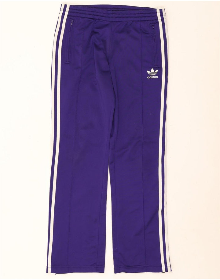 Adidas Damen Trainingshose EU 34 XS Lila Polyester