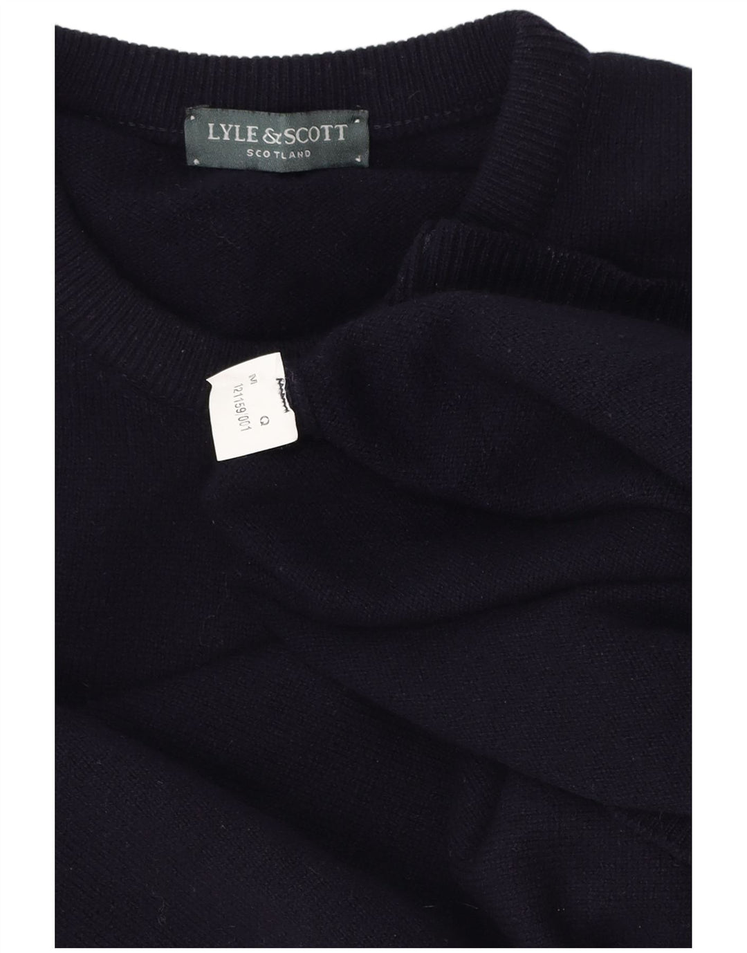 Lyle & Scott Herren-Pullover mit Rundhalsausschnitt, mittleres Marineblau