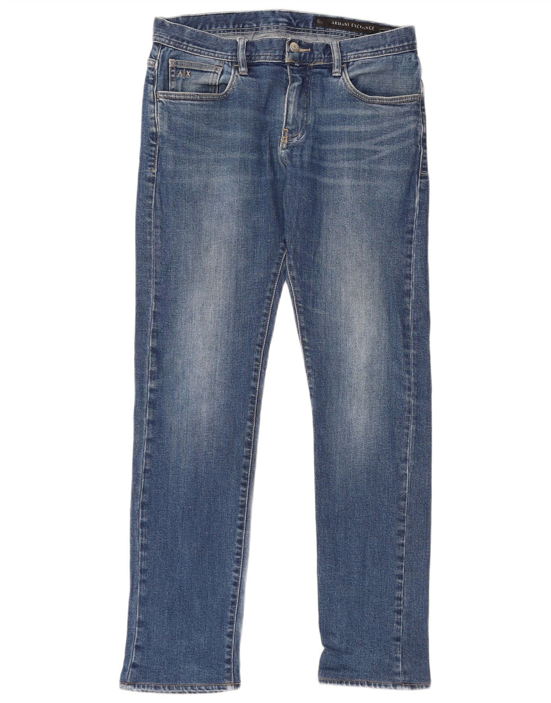 Armani Damen Slim Jeans W30 L30 Blaue Baumwolle