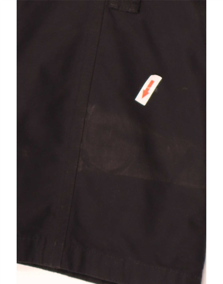 Barbour Damen-Regenjacke mit Kapuze, UK 14, große schwarze Baumwolle