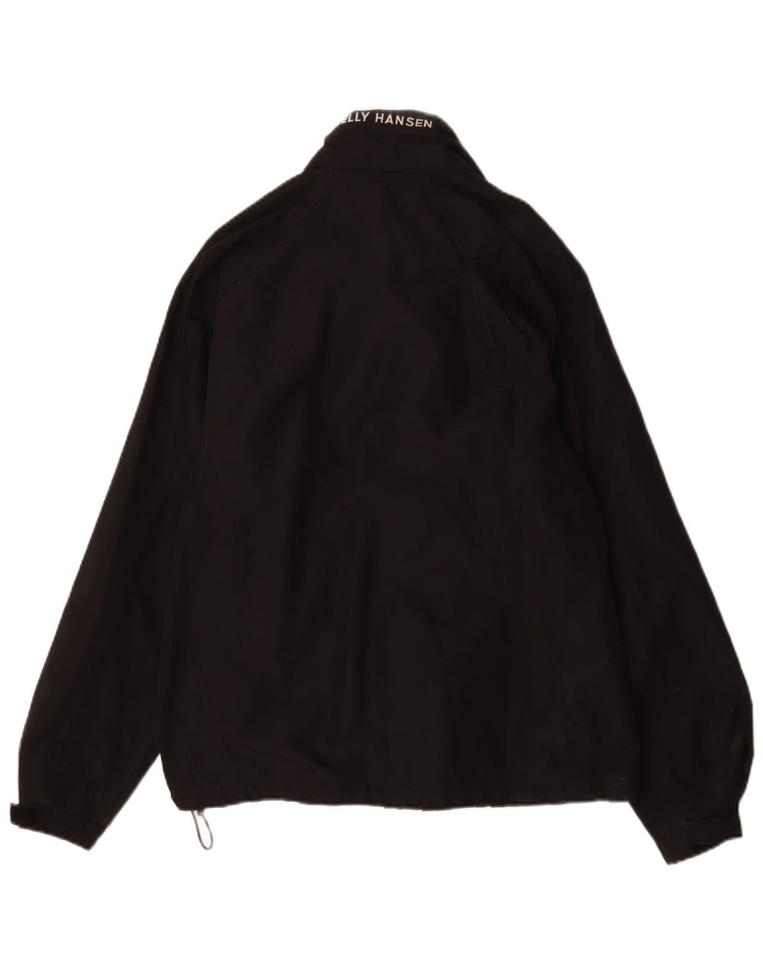 Helly Hansen Womens Graphic Rain Jacket UK 16 Large Schwarz Polyester