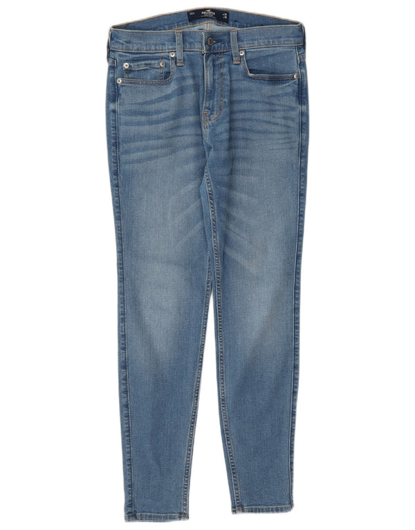 Hollister Damen Super Skinny Jeans W30 L30 Blaue Baumwolle