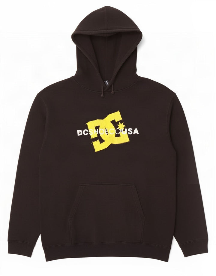 DC Herren-Kapuzenpullover mit Grafik, groß, aus schwarzer Baumwolle