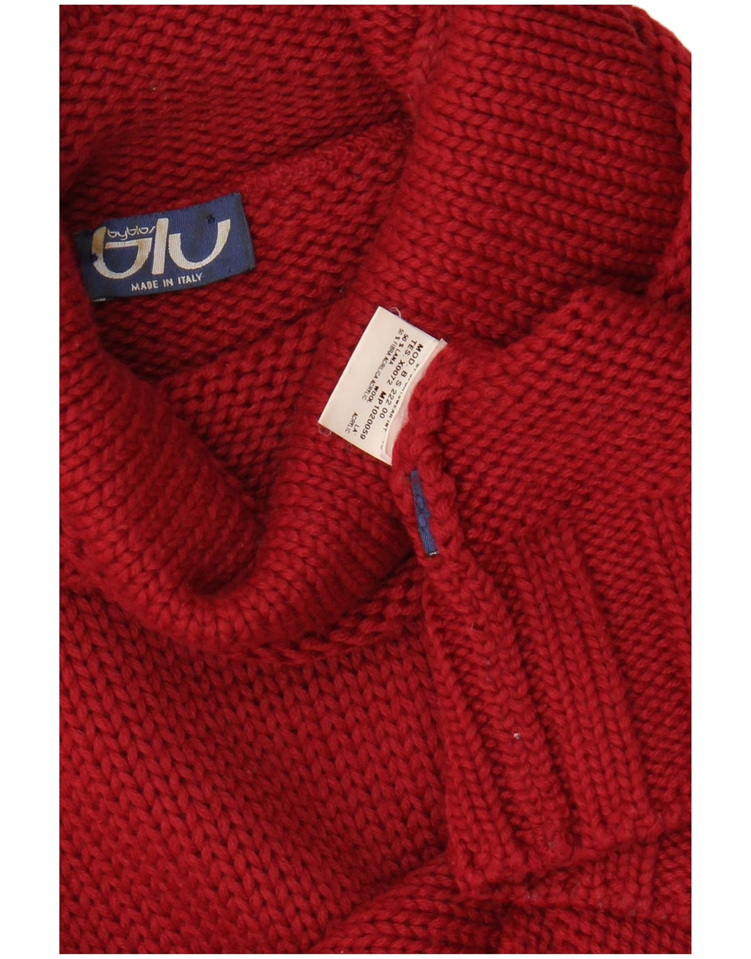 BYBLOS Rollkragenpullover für Damen, UK 12, mittlere Burgunderwolle