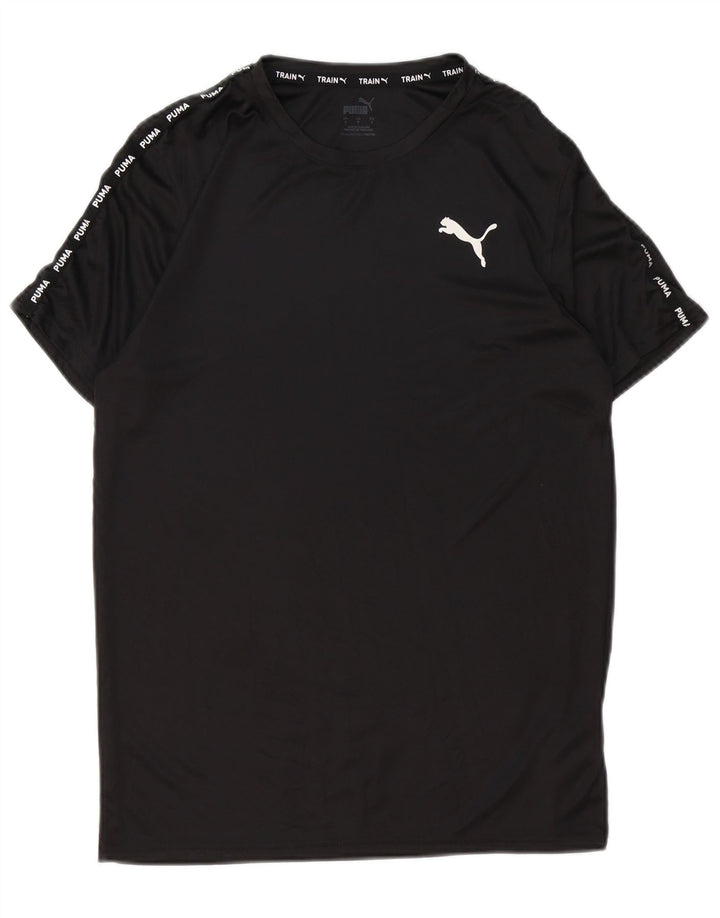 PUMA Herren Graphic T-Shirt Top Small Schwarz Polyester