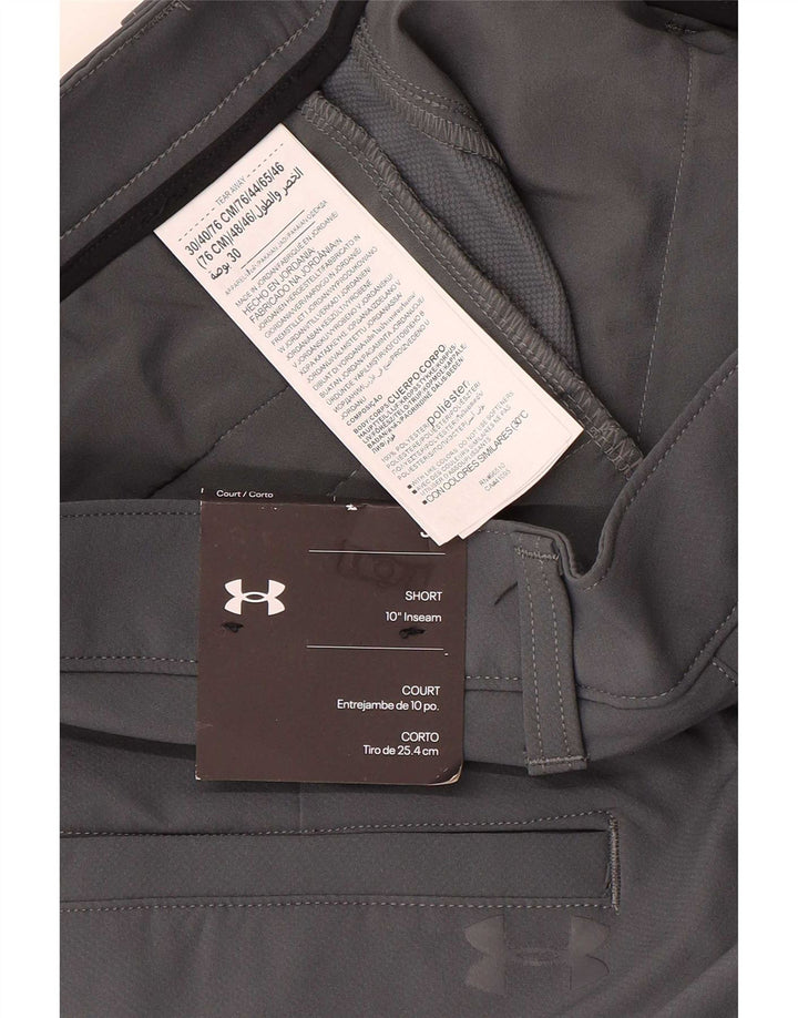 Under Armour Herren Chino Shorts W30 Mittelgraues Polyester