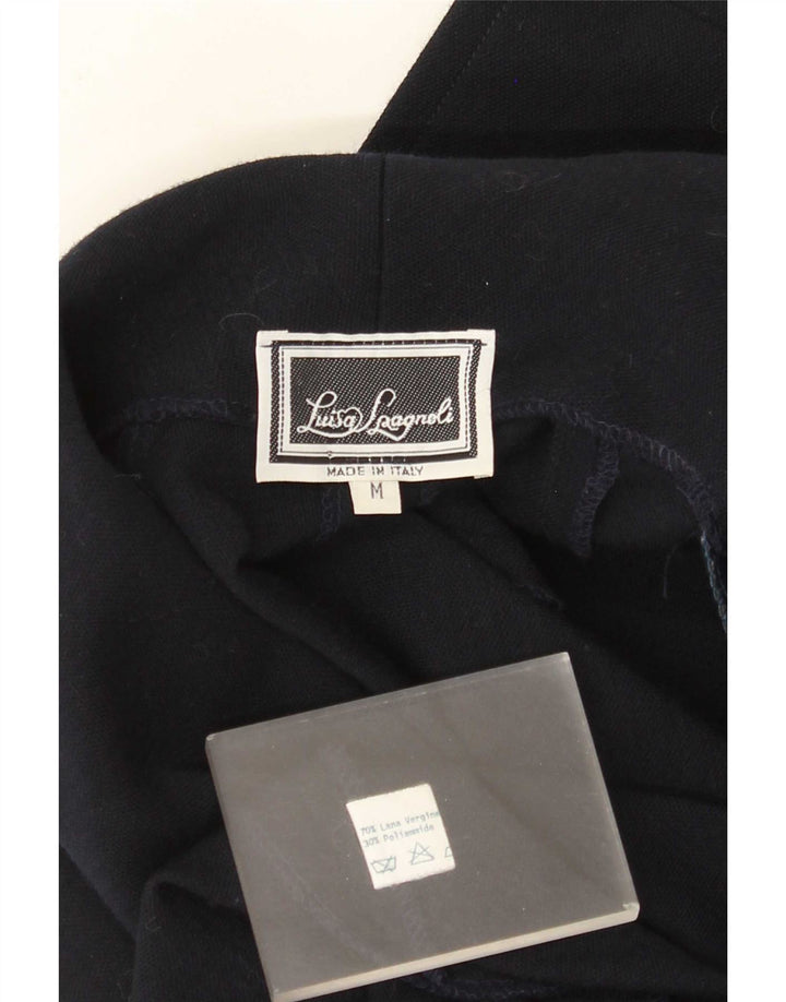 Luisa Spagnoli – Übergroße, offene Blazerjacke für Damen, UK 14, mittleres Marineblau